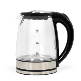 LIVOO Bouilloire en verre 1,8 L Noir ON1015N - Température réglable