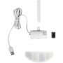 LIVOO Fontaine à eau pour animaux grise 5W 20x17x13cm distributeur silencieux
