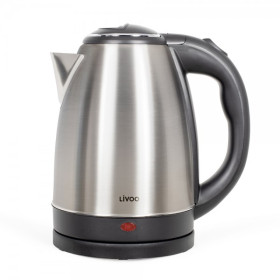 LIVOO DOD207 Bouilloire en Acier Inoxydable 1,8 L Noir 1500 W - Corps en acier inoxydable