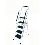 Escabeau avec main courante BM Médical ESC-5-MC-RENFORT, 5 marches - Échelle multi-usage Intérieur/Extérieur, avec renfort