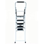 Escabeau avec main courante BM TOOLS BMT-ESC-5-MC-RENFORT, 5 marches - Échelle multi-usage Intérieur/Extérieur, avec renfort