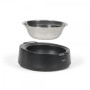 LIVOO Pack Fontaine à eau et gamelle de croquettes avec balance pour chat et chien - Gris