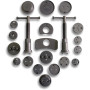 Kraft Muller Kit Repousse Piston Frein 21 pièces Coffret Professionnel Multi-Marques KM-1535
