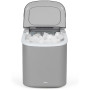 LIVOO Machine à glaçons grise 12kg/jour 9 cubes en 6 min réservoir 1,2L DOM484G