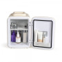 Mini réfrigérateur LIVOO 2 en 1 beige compact 24.5x18.4x27 cm