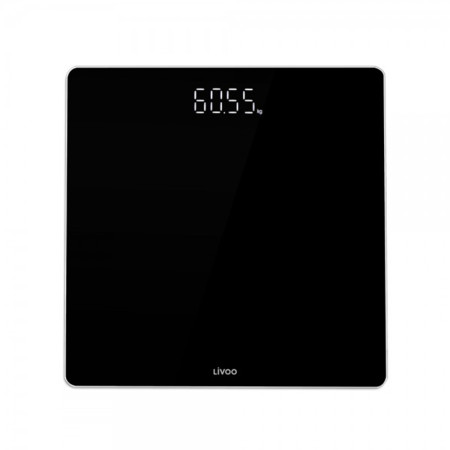 Pèse-personne électronique noir LIVOO affichage LED précis et design DOM524N