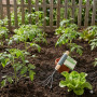 KINZO Pack Plantation & Sol - Plantoir à Bulbes Automatique BMI + Griffe de Jardin 3 Dents Manche Mousse Soft Grip