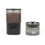 Pack Distributeur de croquettes automatique avec fontaine à eau LIVOO pour chat et chien noir 5W
