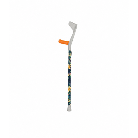 Gaine décorative canne de marche IDENTITES 816119.FLE motif Fleurs polyamide recyclé lavable en machine
