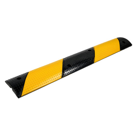 Rampe Ralentisseur Monocanal Aidapt VA144AB 1 Mètre Passe Câbles Noir 100x15x3 cm