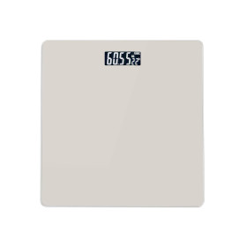 Pèse-personne électronique LIVOO gris ultra-plat 26x26 cm - Balance digitale design