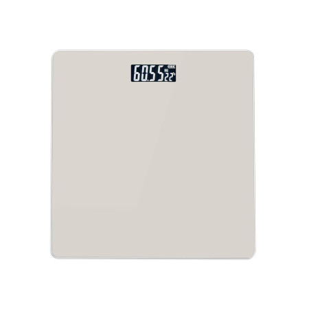 Pèse-personne électronique LIVOO gris ultra-plat 26x26 cm - Balance digitale design
