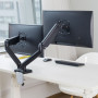 Advance ErgoMounts Dual Support Double Écran Bras Bureau Réglable VESA Noir 2 Moniteurs