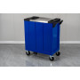 Servante d'Atelier Garage Automobile BM TOOLS ALPHA-PRO - 9 Tiroirs - 311 OUTILS, 4 roues, 2 freins, Chariot MECANICIEN - Bleu