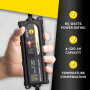 Dunlop Chargeur Intelligent 3,8A 6/12V - Charge 6 Étapes - Batteries Plomb et Gel Voiture Moto