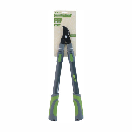 KINZO Sécateur Bypass Télescopique 51-76cm - Lame Tranchante, Poignées Ergonomiques Antidérapantes