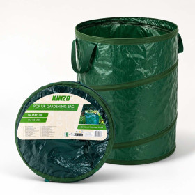 KINZO Sac de Jardin Pop-up 120L 45x75cm Pliable Vert Grande Capacité