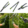 KINZO Ébrancheur Bypass, Sécateur et Cisaille à Haie - Kit 3 Outils de Taille Poignées Ergonomiques