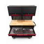 Etabli Servante d'Atelier Garage BM TOOLS SPARK EDITION PRO, 13 Tiroirs, 471 PCS, 2 étagères Verrouillable, Chariot Outillés