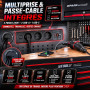 Etabli Servante d'Atelier Garage BM TOOLS SPARK EDITION PRO, 13 Tiroirs, 471 PCS, 2 étagères Verrouillable, Chariot Outillés