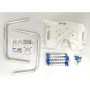 Siège, Tabouret de douche BM MEDICAL TD-80-OPEN, en forme de U, réglable, poignées, supports pommeau de douche - Anti-dérapants