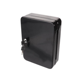 Perel BG80023 Armoire à clés murale 48 crochets serrure cylindrique 2 clés noir fixation murale