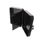 Perel BG80023 Armoire à clés murale 48 crochets serrure cylindrique 2 clés noir fixation murale
