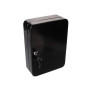 Perel BG80023 Armoire à clés murale 48 crochets serrure cylindrique 2 clés noir fixation murale