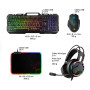 Spirit of Gamer ULTIMATE 300 Pack 4 en 1 Noir - Setup Gamer Complet Clavier Souris Casque Tapis de Souris