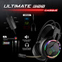 Spirit of Gamer ULTIMATE 300 Pack 4 en 1 Noir - Setup Gamer Complet Clavier Souris Casque Tapis de Souris