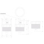 Prise Bloc escamotable encastrable, 4 prises type E avec sécurité enfants, aluminium noir-gris, câble 1.4 m, IP20, 16A 3680W
