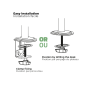 Advance XtendMounts Single ADV-ARM11F - Bras articulé support moniteur VESA Noir