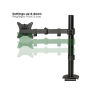Advance JC-ADV-ARM11F XtendMounts Single - Bras articulé support moniteur VESA 75x75 100x100 Noir
