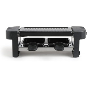 LIVOO DOC260 Raclette Multifonction 2 personnes - Gril antiadhésif, 350 W, Noir