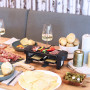 LIVOO DOC260 Raclette Multifonction 2 personnes - Gril antiadhésif, 350 W, Noir