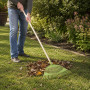 KINZO Sacs à Déchets de Jardin Robustes 120 L, Râteau à Feuilles 55cm Manche 145cm