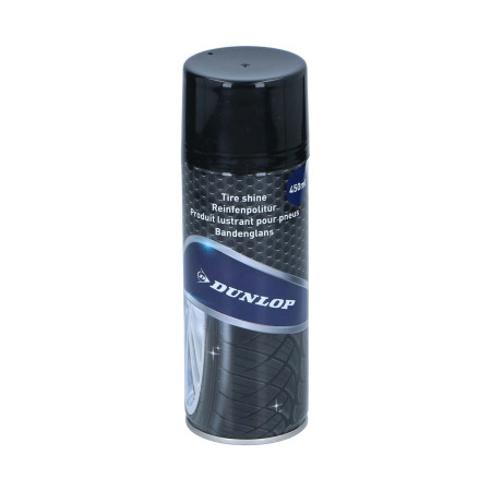 Spray Brillance Pneus 450ml DUNLOP - Brillance Intense & Protection Longue Durée, Convient à Tous Véhicules
