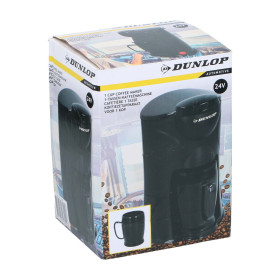 Cafetière 24V 1 Tasse DUNLOP - Café en Voiture & Camion, Facile & Rapide, Pratique & Léger