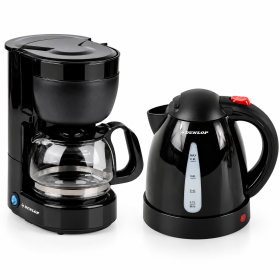 Dunlop Pack Bouilloire Voiture 12V 0,8L et Cafetière Voiture 24V 0,65L