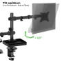 Advance ADV-ARM13F Bras Articulé XtendMounts Noir Support Écran Réglable