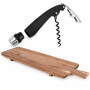 Planche apéritive LIVOO bois acacia FSC 75x19,5cm avec sommelier 4 en 1