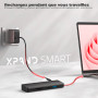 Advance JC-HUB-CHU45N XPAND SMART Hub USB-C 8 en 1 Noir HDMI 4K USB 3.0 Lecteur SD Power Delivery