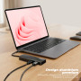 Advance JC-HUB-CHU45N XPAND SMART Hub USB-C 8 en 1 Noir HDMI 4K USB 3.0 Lecteur SD Power Delivery