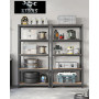 Lot 2 Étagères 5 Niveaux Galva 875 kg, 180x40x90cm Structure Acier Robuste - BM TOOLS ETA-180-BK - panneaux MDF 4mm - à Clipser