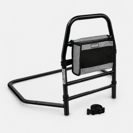 Aidapt VY438B Aide au transfert de lit Solo noire poignée ergonomique jusqu'à 120 kg avec sac de rangement