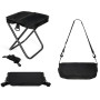 LIVOO DG1047N Chaise pliable portable noire intérieur extérieur camping siège appoint compact léger