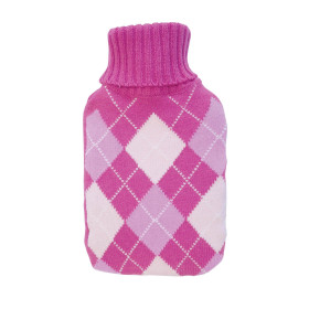 Hot Water Bottle - 2 liter - gebreide tas - Patroon Jacquart - GH023 St Helens Huis en Tuin