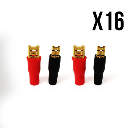Terminal 16 hojas - 2 x 4.8mm Rojo / Negro 2 x 2,8 mm - Cougar C.ASS CT40