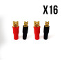 Terminal 16 hojas - 2 x 4.8mm Rojo / Negro 2 x 2,8 mm - Cougar C.ASS CT40