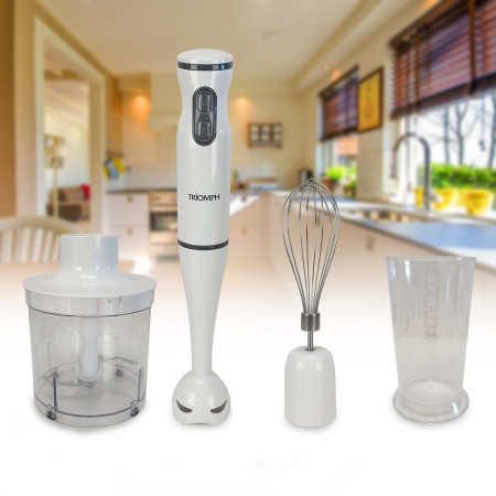 inmersión batidora de mano 3 en 1 Triomph ETF1812 - Chopper mezclador Whip - 400 W - 2 velocidad